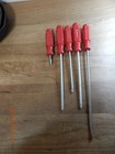 Vintage Craftsman 941418 5 PIECE SCREWDRIVER SET RED HANDLE 41418