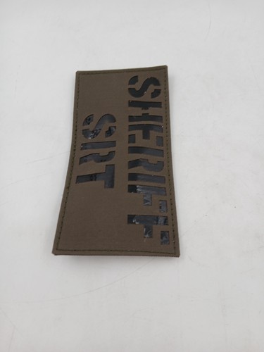 Sheriff SRT Tactical Patch Olive Hook Backing Law Enforcement Uniform Gear - Picture 2 of 4