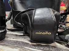 Vintage Minolta SRT 101 35 mm Camera With Case and Camera Carrying Case