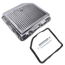 Aluminum Finned Polished Transmission Oil Pan Kit For Gm Chevy Turbo 350 Th350 Aluminum Finned Polished Transmission Oil Pan Kit For Gm Chevy Turbo 350 Th350
