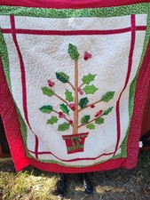A country 3D Christmas throw quilt 50X60
