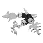  3pcs Wine Stopper: Christmas Bottle Stoppers Wine Plug Reusable - Leakproof