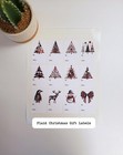 Plaid Christmas Holiday Gift Labels
