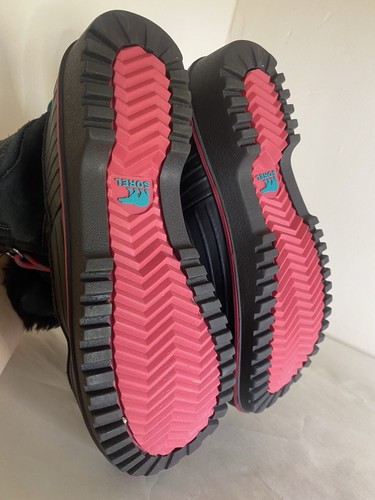 Sorel Girls Tivoli 11 snow boots size 4 kids black / pink - Picture 5 of 8