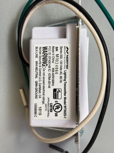 Nortek GoControl Smart Wall Switch WT00Z5-1 White WIFI Light Control - Picture 4 of 5