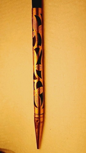 "(WATERMAN'S?) 14K Gold Filled" Gold Filaigreed Mech Pencil for Parts or Repair - Picture 8 of 20