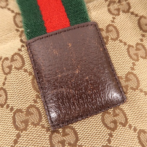 GUCCI GG SHW Shoulder Bag 155524 Canvas Brown - Picture 14 of 14