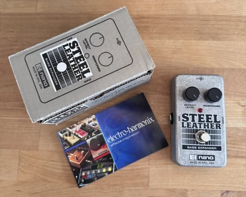Electro-Harmonix Steel Leather Nano Bass Expander Bass Effect Pedal
