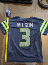 Seattle Seahawks Russell Wilson 3 Jersey Little Boy Youth Medium 5/6