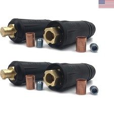 DINSE-Style 300Amp-400Amp Connectors - Male-Female Pair with Accessories