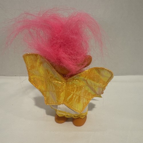 De colección Apsco Troll-kins Ángel Pelo Rosa Con Alas Alas Con Etiqueta Original 1991 - Imagen 3 de 10