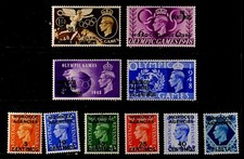 GREAT BRITAIN, MOROCCO: 1948 - 5 CLASSIC ERA STAMPS UNUSED SETS SOUND