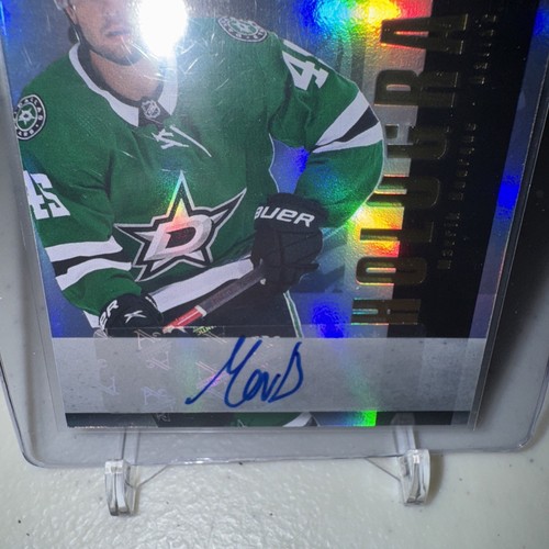 2024-25 UD SPx #HOLO-BO Mavrik Bourque Rookie Silver Holographs Auto Stars RC - Bild 7 von 7