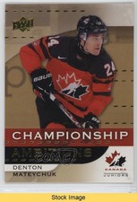 2024 Upper Deck Team Canada Juniors Achievement Denton Mateychuk #CA-3 READ 18lg