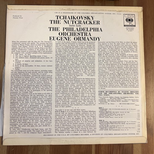 EUGENE ORMANDY: tchaikovsky: the nutcracker COLUMBIA 12" LP 33 RPM Vintage Vinyl - Bild 4 von 12