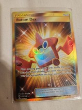 Rotom Dex (Secret) 159/149 Sm Base Set Holo Pokémon Card Near Mint