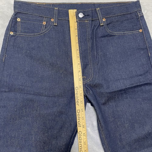 LEVI'S MEN'S 501 STANDARD ORIGINAL FIT JEANS - RIGID COTTON DENIM - 35X32 - NEW - Picture 8 of 19