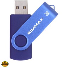 32GB Memory Stick USB 2.0 Flash Drives Swivel Thumb Drive Pen Drive 32GB Blue