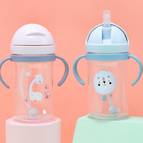 Weighted Straw Sippy Cup 400ml Toddler Drink Bottle Leak-Proof Baby Water Cup Wi - Picture 10 of 15