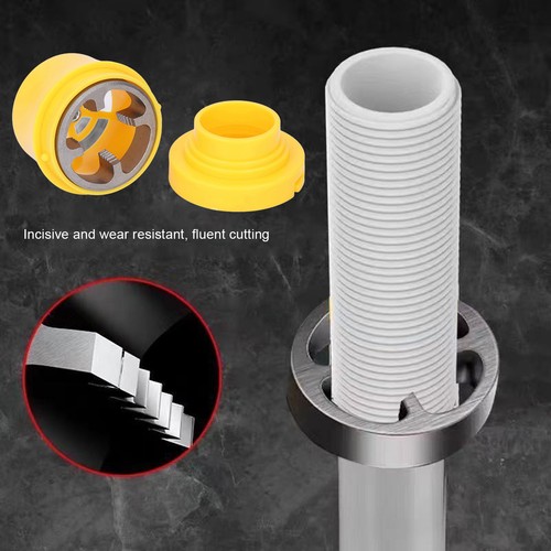 6PCS Set PVC Thread Maker Tool 1/2in 3/4in 1in Electric Hand Drill Pipe Threader - Bild 14 von 23