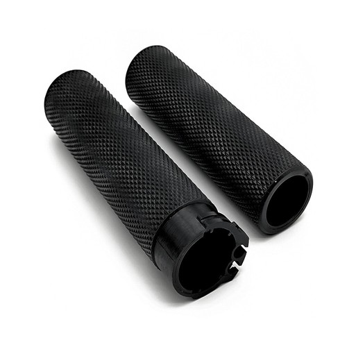Empuñaduras de manillar negras de 1" para Harley Touring Dyna Sportster XL883 XL1200 - Imagen 4 de 11