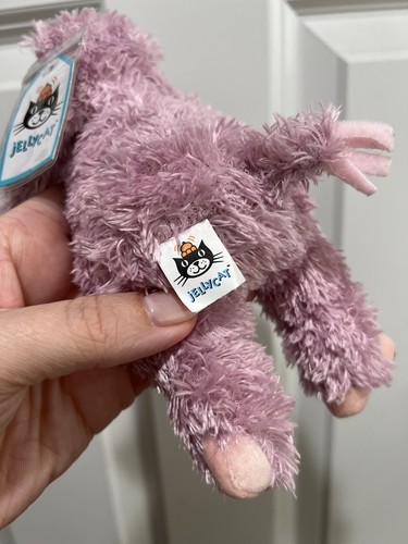 Jellycat NWT Bunglie Lilac Hippo Tot 7” Retired HTF Plush - Picture 6 of 6