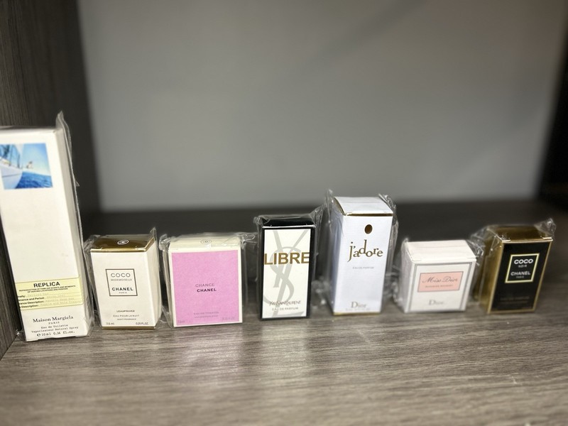 Chanel Dior YSL Armani Collectible Perfume Miniatures Lot of 6 Mixed