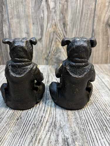 Bulldogge Buchstützen/Briefbeschwerer 4 cm groß unverbrannt - Bild 3 von 11