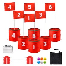 Backyard Golf Set Portable Golf Game 9 or 6 Hole Yard Golf Chipping Game