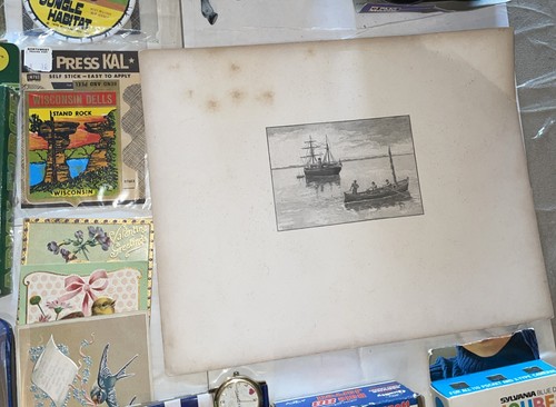 Antik Vintage Sammlerstücke Lot 164 Trödel Schublade Münzen Karten Sammlerstücke Spielzeug - Bild 20 von 24