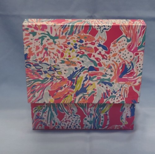 Joyero Lilly Pulitzer Fruta del Dragón Tesoro Hundido Rosa Turquesa 6.5" X 4.5 - Imagen 11 de 11