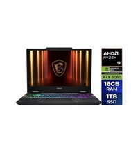 MSI Cyborg A15 AI B2HWFKG Gaming Laptop, Translucent Black, Model: B2HWFKG-006US