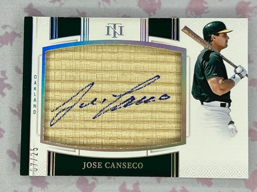 2025 Panini Tesori della Nazionale Leggendario Jumbo Lumber Jose Canseco #LJ-JCS /25 - Foto 1 di 2