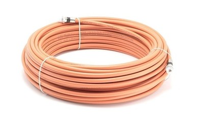 Orange, Direct Burial RG6 Coax, Underground Coaxial Cable, 200 Feet (60 Meter)