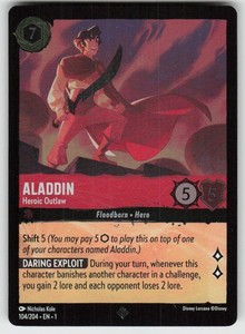Aladdin - Heroic Outlaw 104/204 The First Chapter Cold Foil Super Rare
