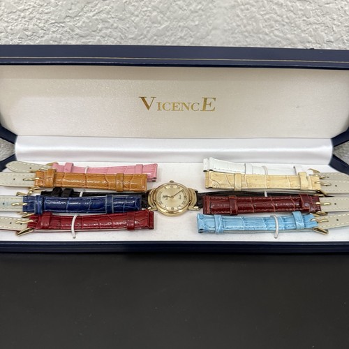 Vicence Milor Italy 14K 585 Gold Uhr mit Diamant Wechselarmbändern LESEN! - Bild 3 von 24