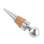  2pcs Stainless Steel Wine Stopper Cork Creative Bottle Plug Beverage Stoppers