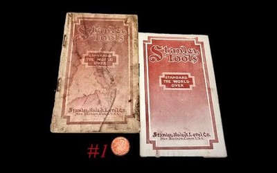 1909 1910 original STANLEY TOOLS POCKET CATALOG BOOKS 45 55 planes others