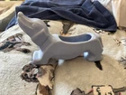 Vintage McCoy Pottery Stretch Dachshund Dog Planter Matte Pale Blue 8" Very Rare