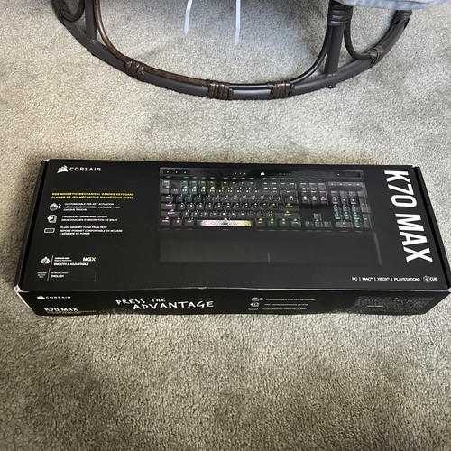 CORSAIR K70 MAX RGB Mechanical Gaming Keyboard - Steel Gray, MGX Switches - Picture 2 of 4