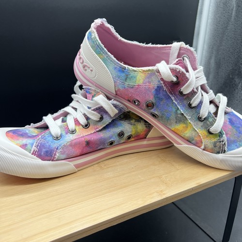 Rocket Dog Tir Dye Damen-Sneaker Baumwolle Plüschschaum Größe 9 - Bild 11 von 12