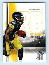 #172 2024 Topps Signature Class Base ** Daijun Edwards RC Steelers