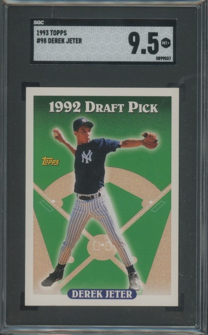 1993 Topps Baseball Derek Jeter #98 RC Rookie SGC 9.5