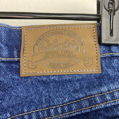 Herren Jeans Cabela's rot Flanell gefüttert 32/32 Outdoor Workwear dunkle Waschung gerade - Bild 11 von 18