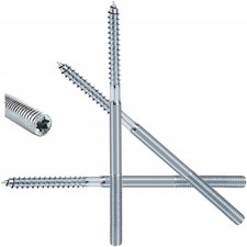 1kg Double Thread Screw M8 x 140mm Zinc Plated 28pcs DIY Fasteners