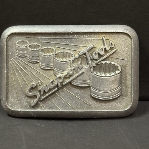 Vintage Snap-On Tools Six Socket Belt Buckle Creative Specialties Pewter. - Picture 1 of 3