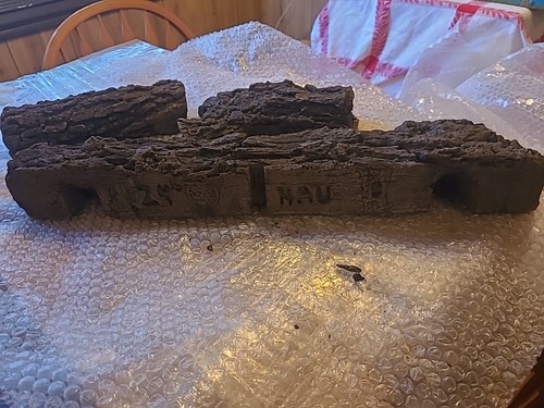 Vintage NOS Haughs 24" Gas Fireplace Log Set Vermont Castings - Picture 16 of 23