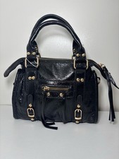 borsa nera lucida modello city bag