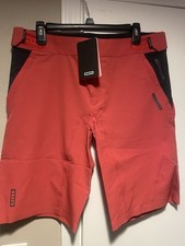 Pantaloncini ciclismo ION Bike donna traze larghi DH ENDURO Large -40 rosa è tornato