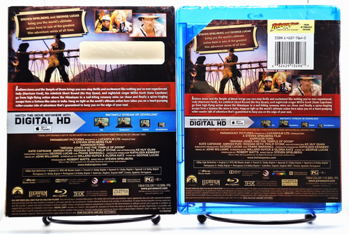 Indiana Jones and the Temple of Doom ('84), 2015, Blu-ray w/Slip & Digital, NEW! - Bild 2 von 2
